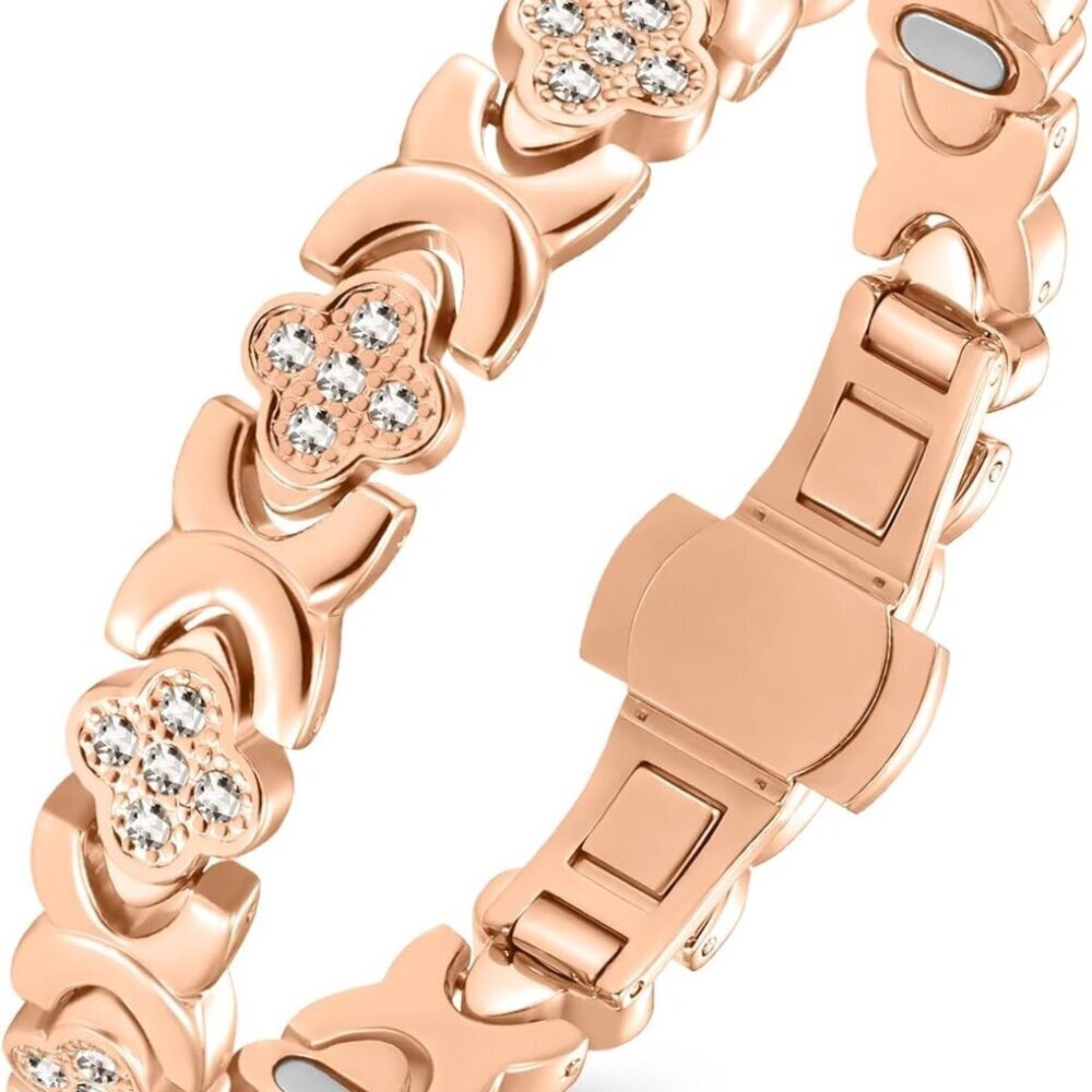 Magnetic Copper Bracelet Women 5X Strength 5000 Gauss Adjustable Clasp Gift